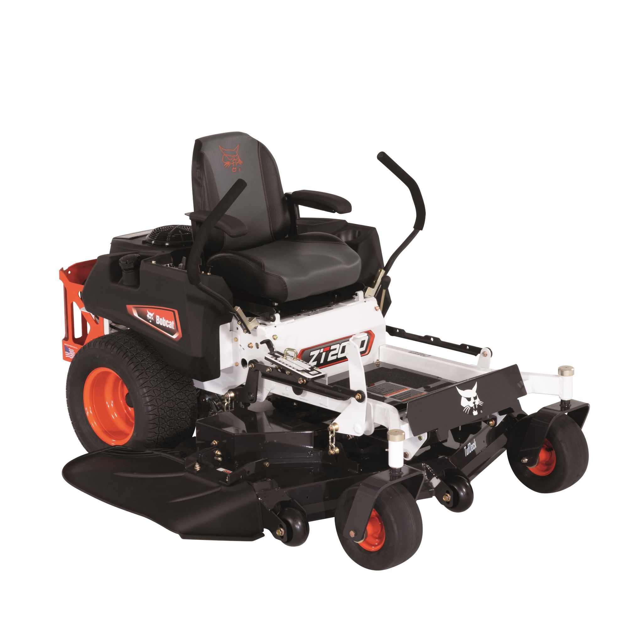 Tondeuse autoportée à rayon de braquage zéro et kit de déchiquetage BOB-CAT ZT2000